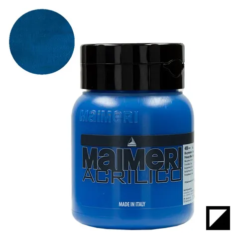 Farba akrylowa Maimeri Acrilico 500 ml - 400 Primary blue cyan