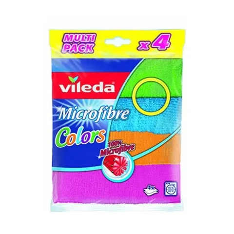 VILEDA Ścierka z mikrofibry COLORS, 4 szt.