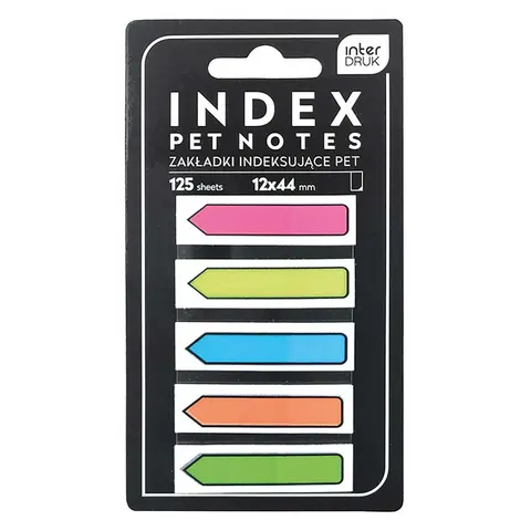 Zakładki indeksujące Interdruk strzałki Neon 125 szt.