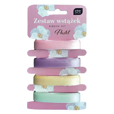 Wstążki Interdruk zestaw 4 szt. Pastel