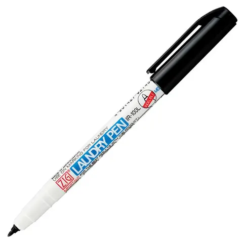 Marker permanentny do tkanin Kuretake Laundry Pen 0.8 mm czarny