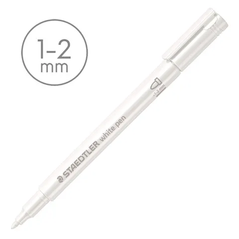 Marker Staedtler 1-2 mm biały
