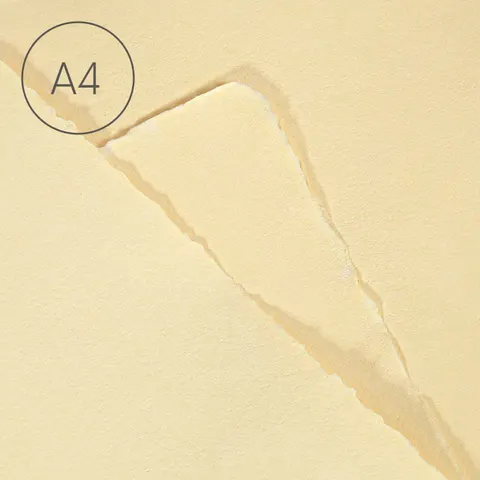 Papier czerpany gładki A4 Ecru