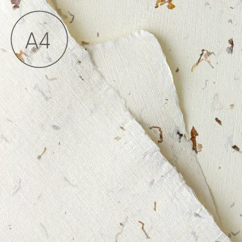Papier czerpany A4 len Tytoń
