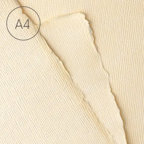 Papier czerpany A4 juta Ecru