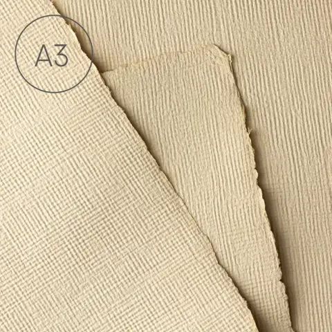 Papier czerpany A3 juta Cappuccino