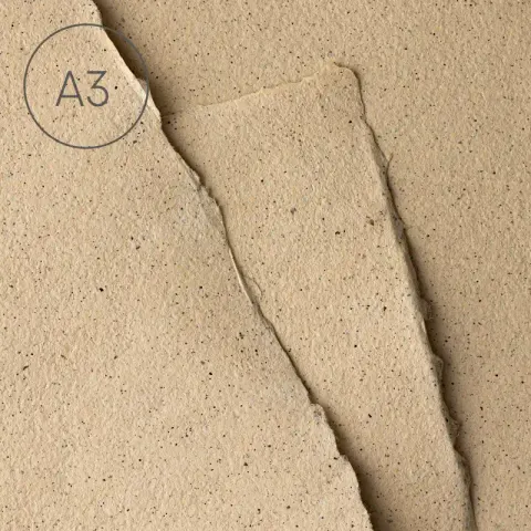 Papier czerpany A3 gładki Kawa