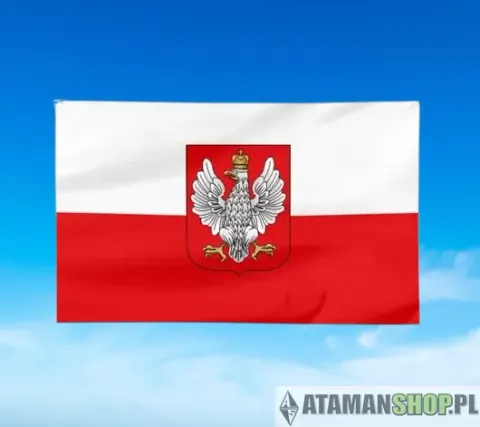Flaga Polski II RP 100x60 duży wzór