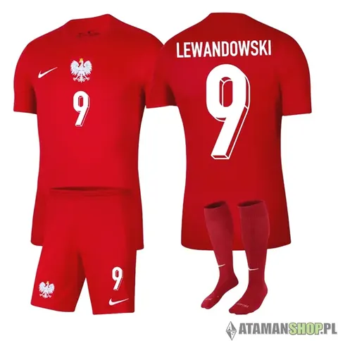 Komplet męski z getrami Polska Lewandowski 9 Nike