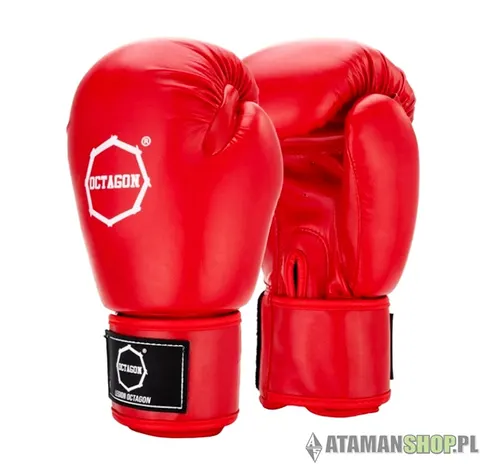 Rękawice bokserskie Octagon czerwone