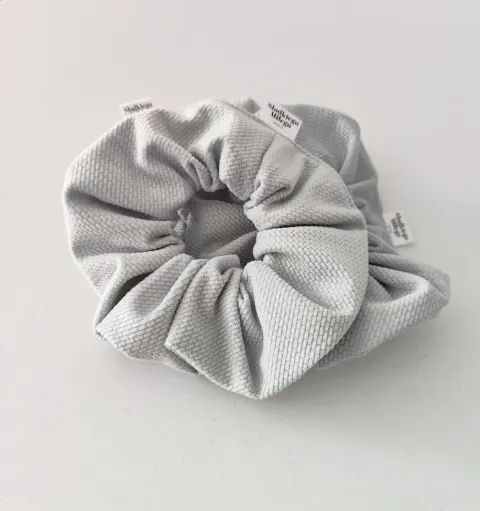 Scrunchie GREY 3szt - frotka do włosów velvet-copy