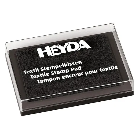 Poduszka do stempli z tuszem do tekstyliów Heyda - czarny