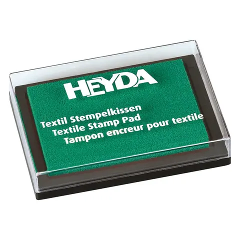 Poduszka do stempli z tuszem do tekstyliów Heyda - zielony