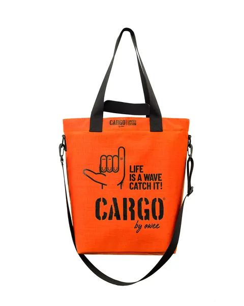 Torba CLASSIC orange MEDIUM "Life is a Wave" edition