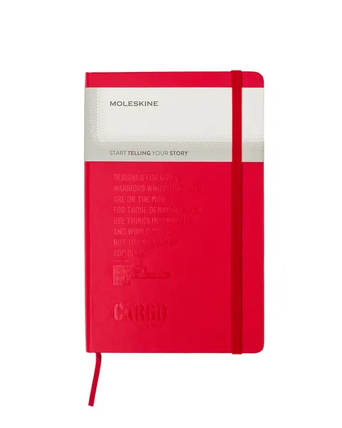 Notatnik MOLESKINE x CARGO by OWEE czerwony w kratkę