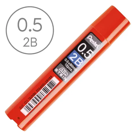 Wkłady grafitowe do ołówka automatycznego Pentel AinStein - 0.5 mm, 2B