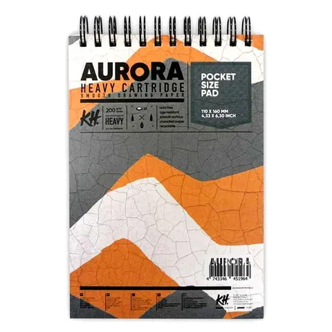 Blok do rysunku Aurora Heavy Cartridge - 11 x 16 cm, 200 g, 25 ark.