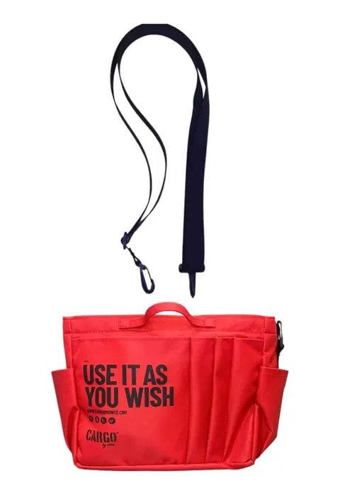 Organizer "SERCE TORBY" red z pasem