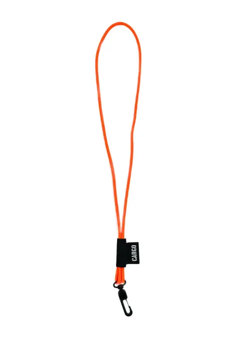 Smycz Paracord Reflective NEON ORANGE z karabińczykiem