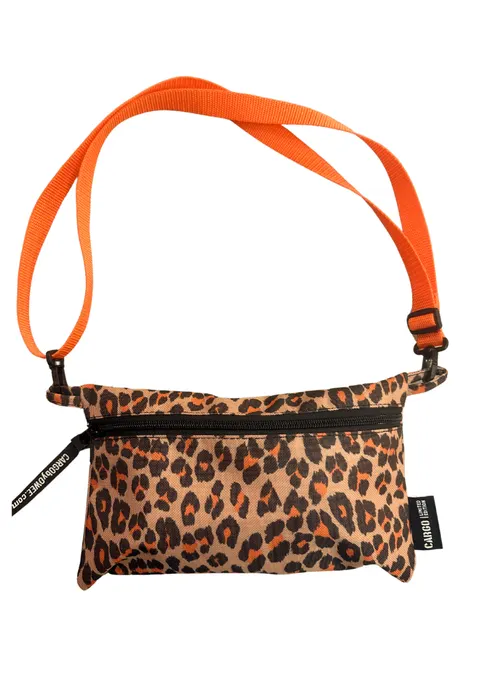 Saszetka wild panterka z pasem orange