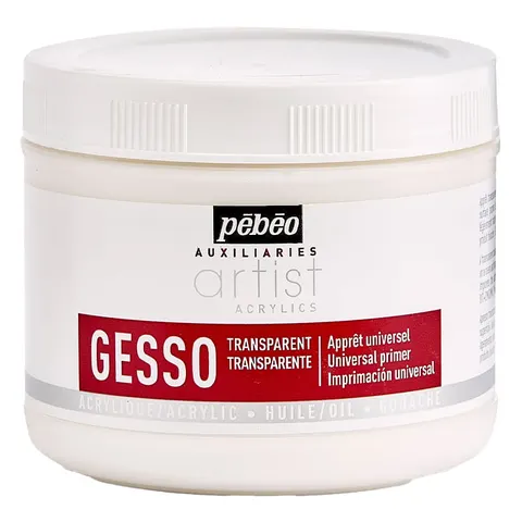 Gesso transparentne Artists Acrylic Pebeo - 500 ml
