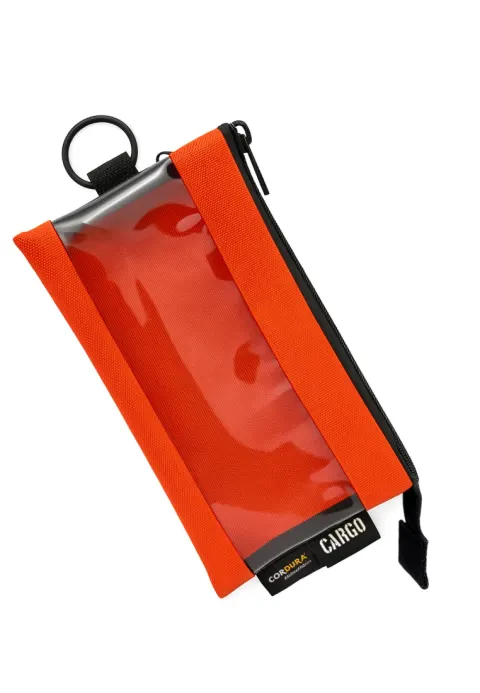 CARGO CLEAR POUCH - ORANGE Medium