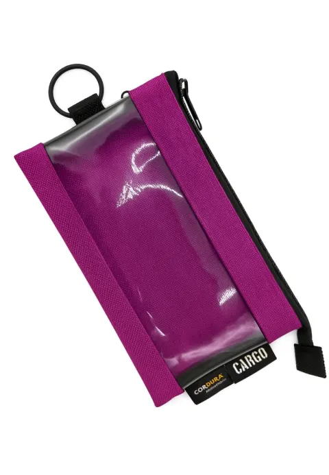 CARGO CLEAR POUCH - MAGENTA Medium