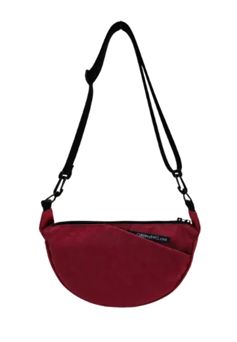 Torba HALF MOON burgundy SMALL