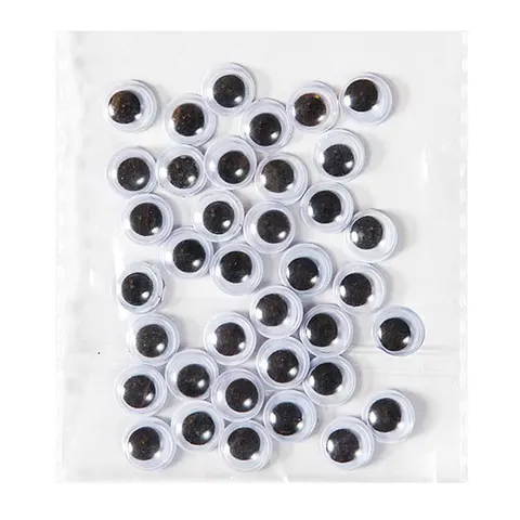 Ruchome oczka samoprzylepne dpCraft 36 szt. - 8 mm