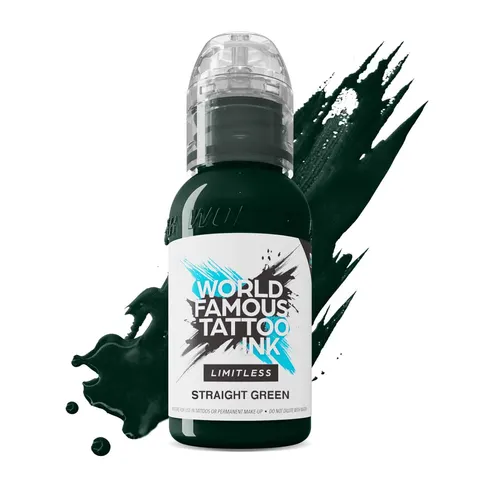 World Famous Limitless tusz do tatuażu Straight Green 30ml