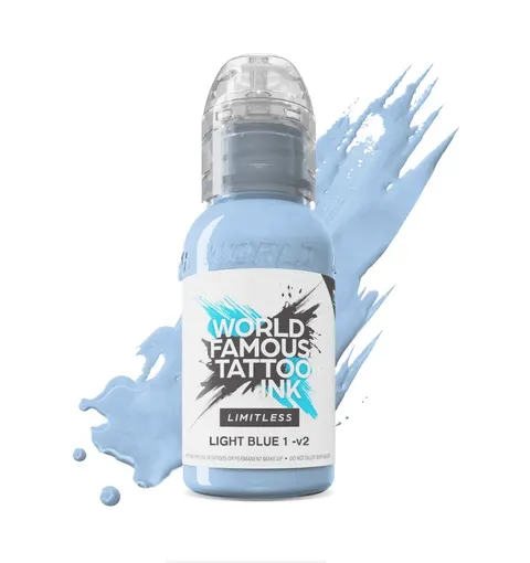 World Famous Limitless tusz do tatuażu Light Blue 1v2 30ml