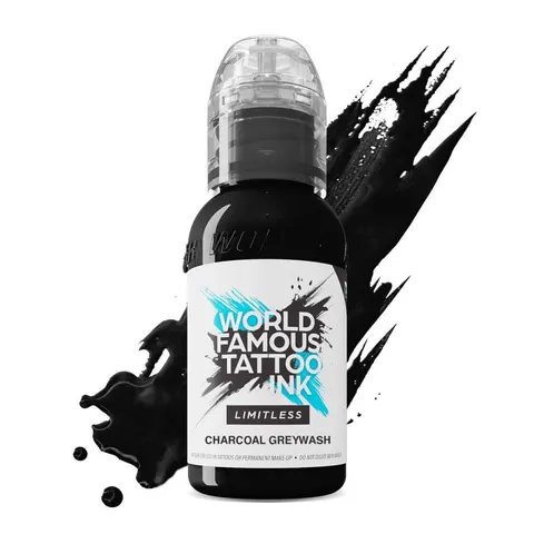 World Famous Limitless tusz do tatuażu Charcoal Greywash 30ml