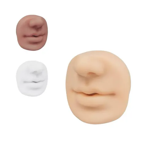 Silikonowy model ust i nosa