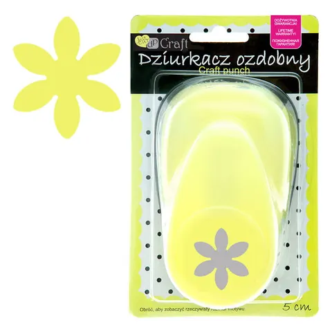 Dziurkacz ozdobny do papieru 5 cm dpCraft - stokrotka