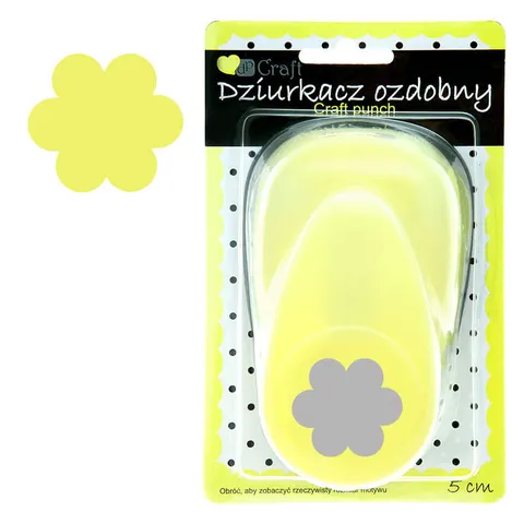 Dziurkacz ozdobny do papieru 5 cm dpCraft - kwiatek