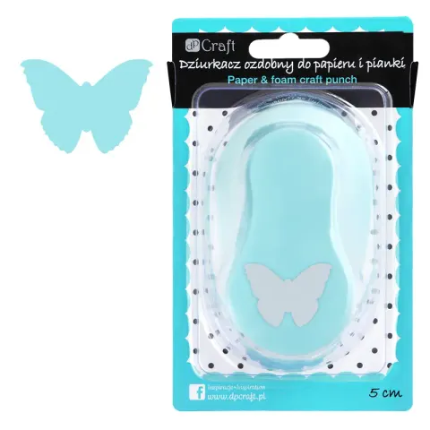 Dziurkacz ozdobny do papieru i pianki dpCraft 5 cm - motyl