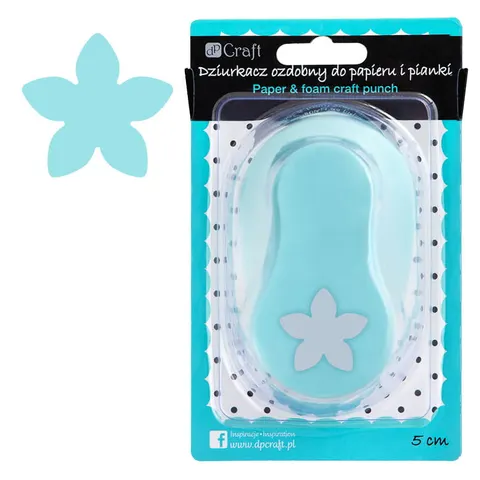 Dziurkacz ozdobny do papieru i pianki dpCraft 5 cm - płatek
