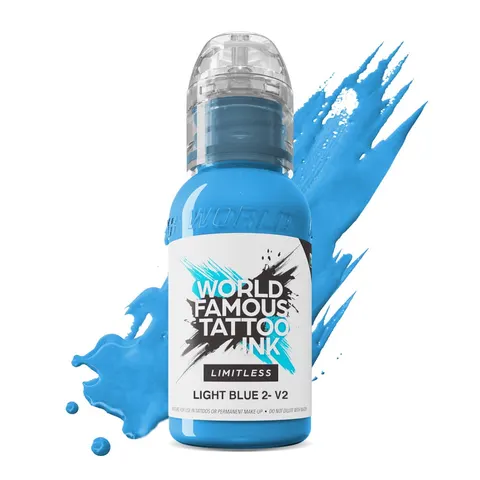 World Famous Limitless tusz do tatuażu Light Blue 2v2 30ml