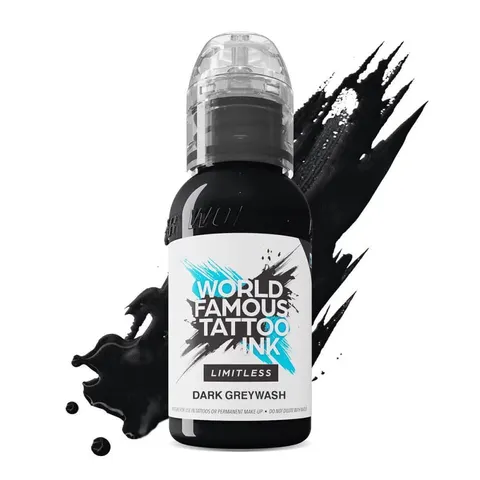 World Famous Limitless tusz do tatuażu Dark Greywash 30ml