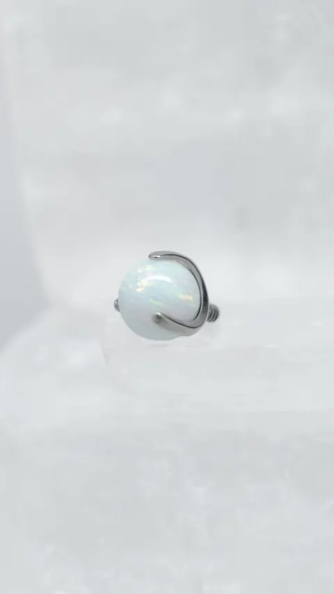 Nakrętka na sztangę 'white opal'