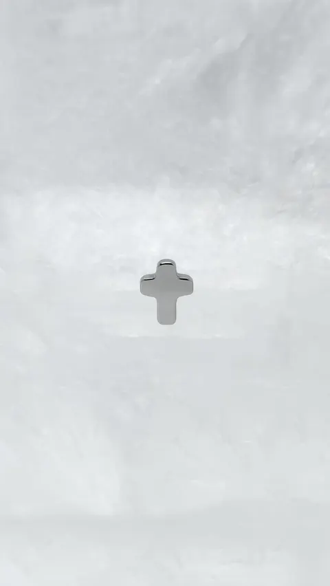 Labret tytanowy 'cross mini'