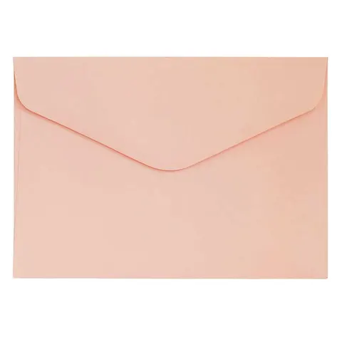 Koperta gładka 130 g C6 10 szt. - pudrowy róż