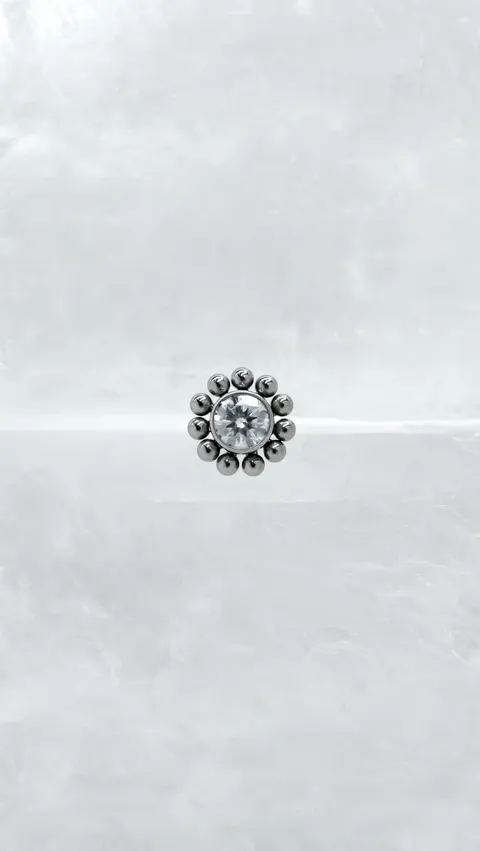 Labret tytanowy 'sun mini'