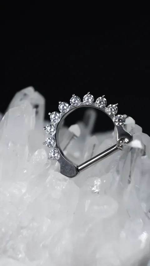Clicker tytanowy 'crystal'