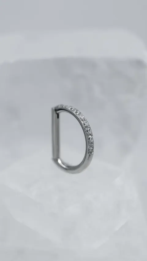 Tytanowy d-ring 'crystal'