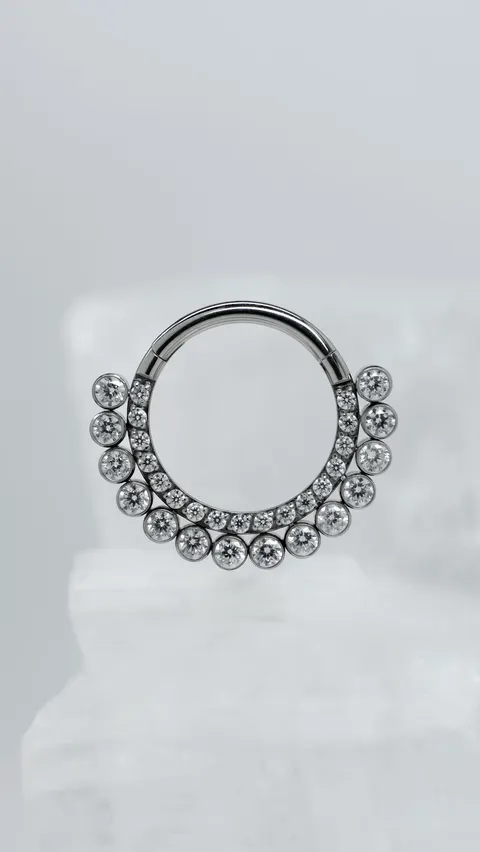 Kółko tytanowe 'segment crystal tiara'