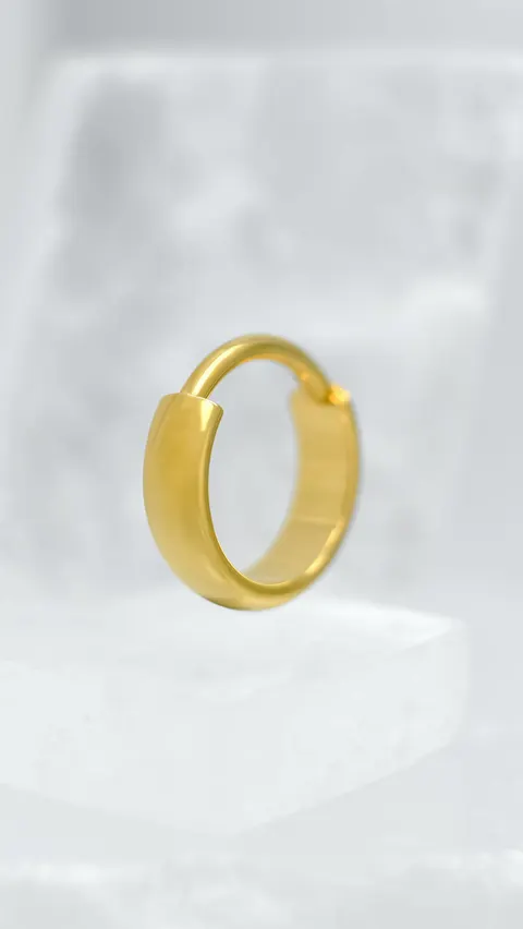 Kółko tytanowe 'basic ring gold'