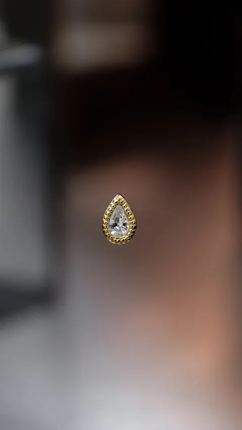 'RAINDROP' GOLD 14K