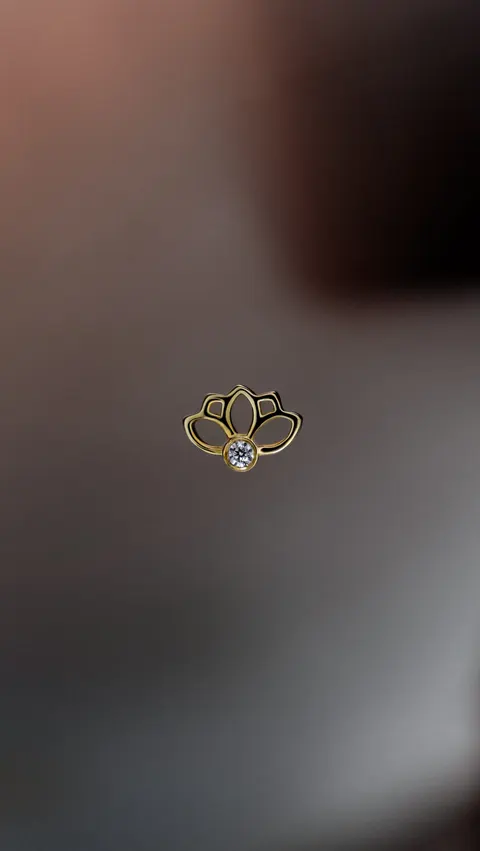 'FLORA' GOLD 14K