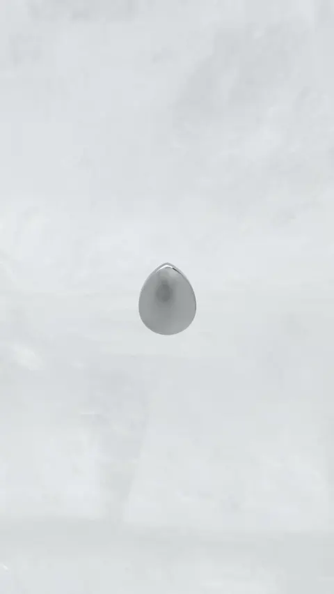 Labret tytanowy 'tear drop'